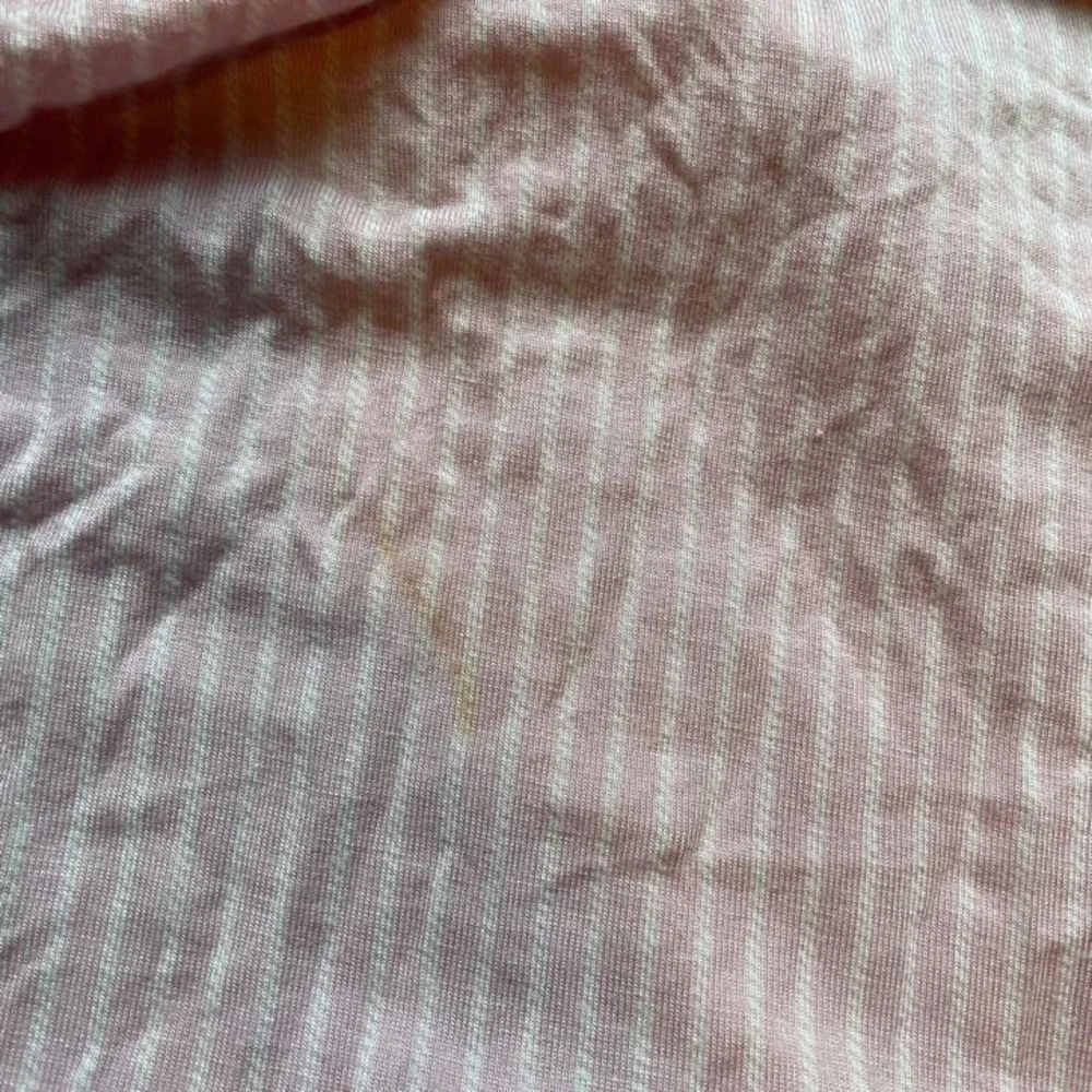 Pink White Striped Pajama Set Short Sleeve Button Down Top Pants Loungewear